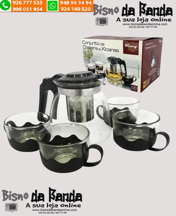 Chaleira 1 Litro com Infusor 04 Xícaras