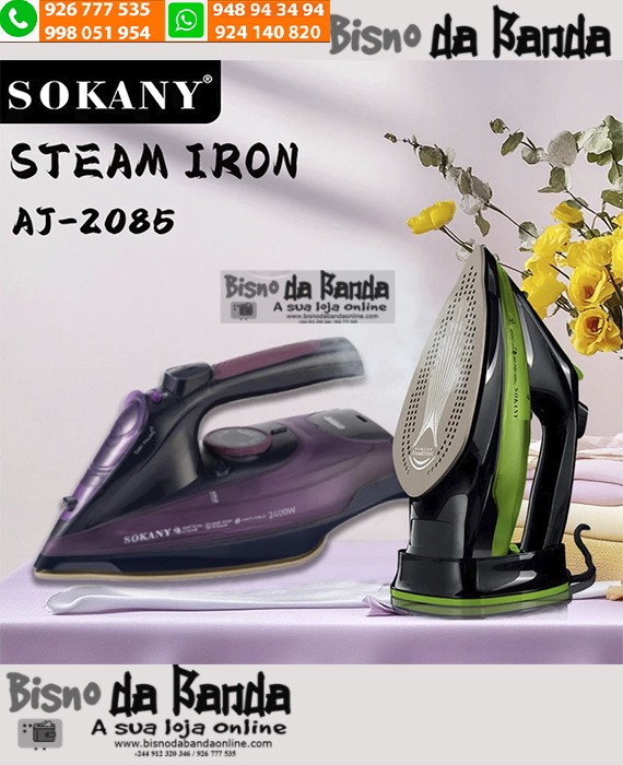 Ferro de engomar a vapor sem fio