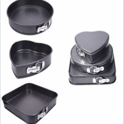 Forma de bolo de 3 peças - preto