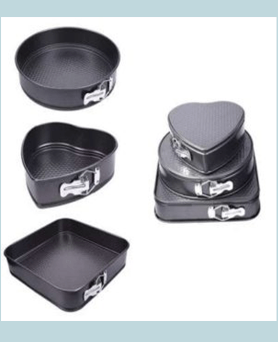 Forma de bolo de 3 peças - preto