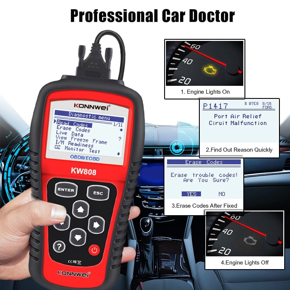 Diagnostico Auto KW808 - Image 3