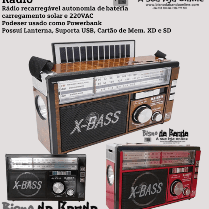 Rádio Recarregável