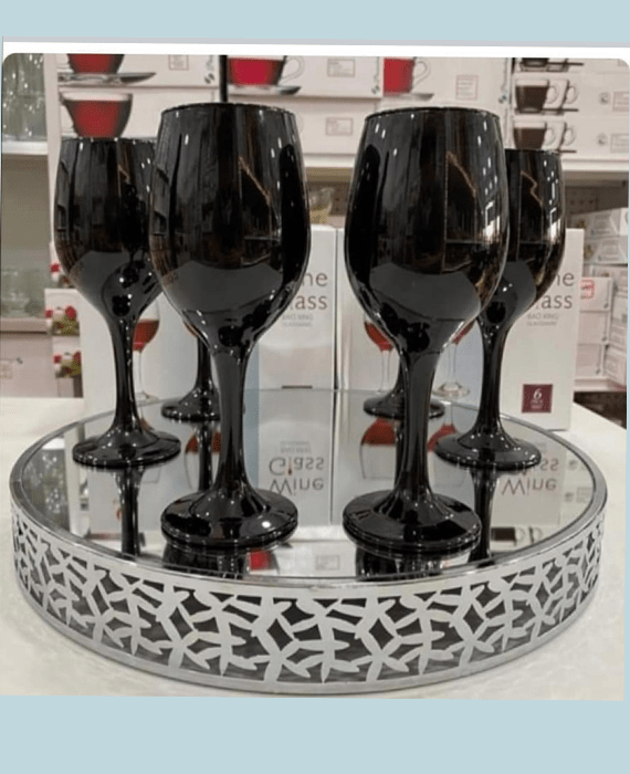 Taças de Vinho -preta